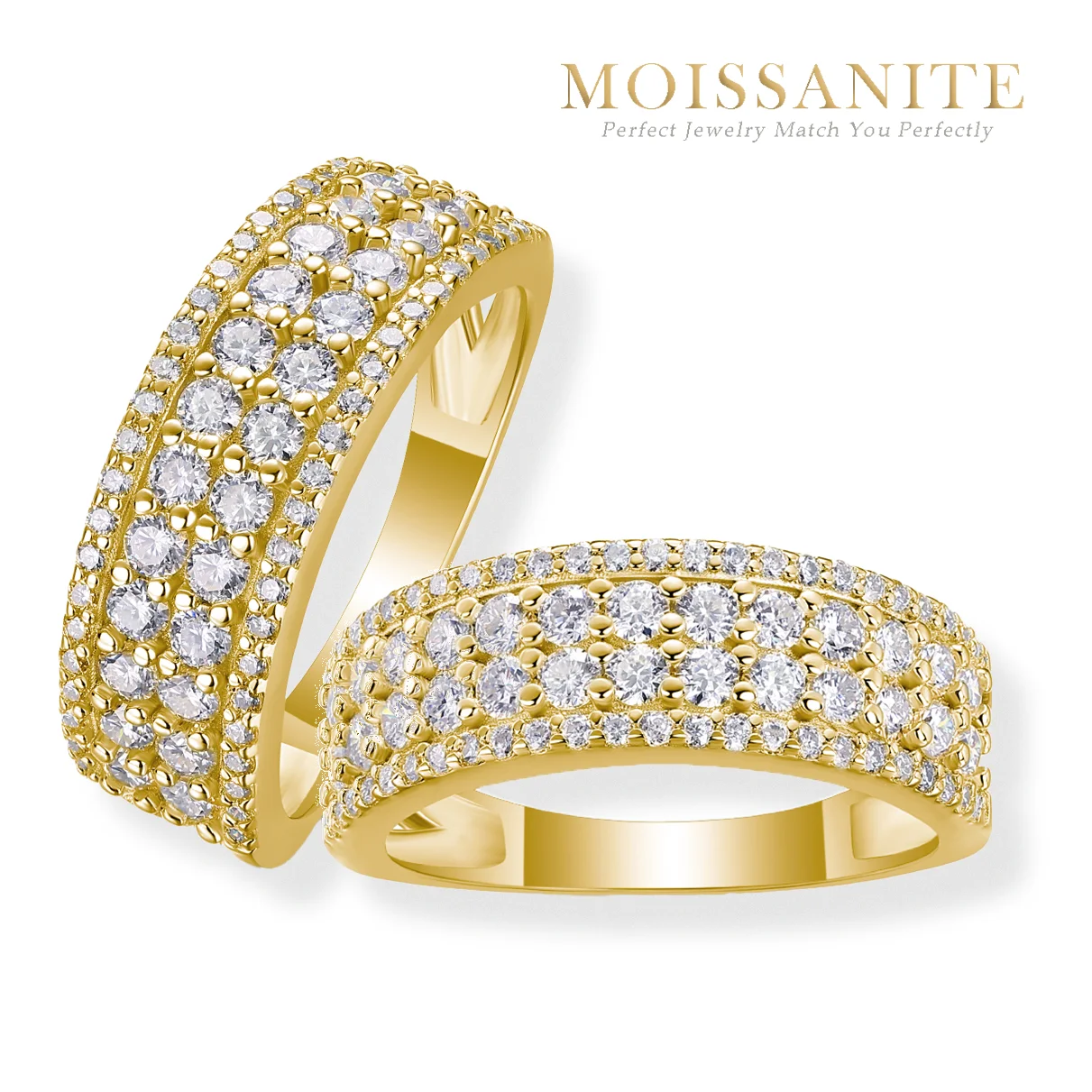 1.07cwt Elegant Half Eternity Ring for Women, S925 Sterling Silver, Gold-Plated and Hypoallergenic - Luxury Band with Moissanite
1.07cwt Elegant Half Eternity Ring for Women, S925 Sterling Silver, Gold-Plated and Hypoallergenic - Luxury Band with Moissanite