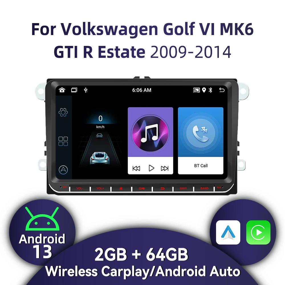 Радио 2Din Android для VW Volkswagen Golf 6 VI MK6 GTI R Estate 2009-2014 9-дюймовый экран Беспроводной Carplay Автомобильный мультимедийный GPS Стерео
Радио 2Din Android для VW Volkswagen Golf 6 VI MK6 GTI R Estate 2009-2014 9-дюймовый экран Беспроводной Carplay Автомобильный мультимедийный GPS Стерео