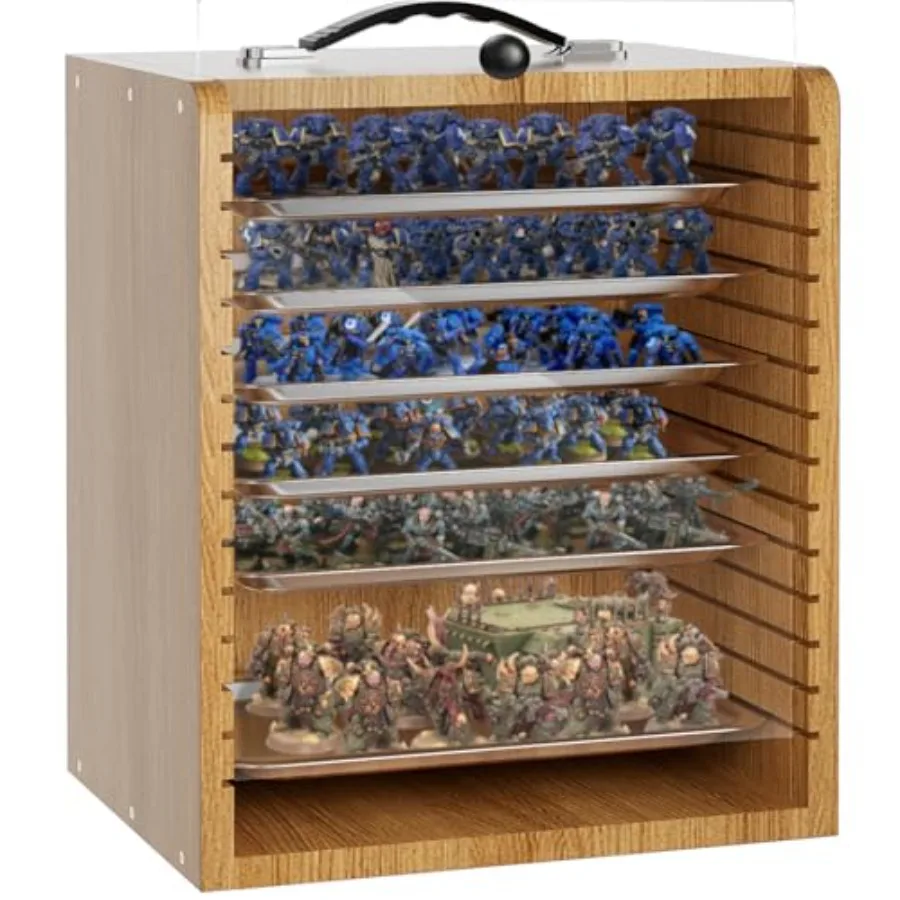 Miniature Storage Case for Collectibles Miniatures, Wooden Display Cases with 6 Trays, Miniature Display Case Miniatures Transp
Miniature Storage Case for Collectibles Miniatures, Wooden Display Cases with 6 Trays, Miniature Display Case Miniatures Transp