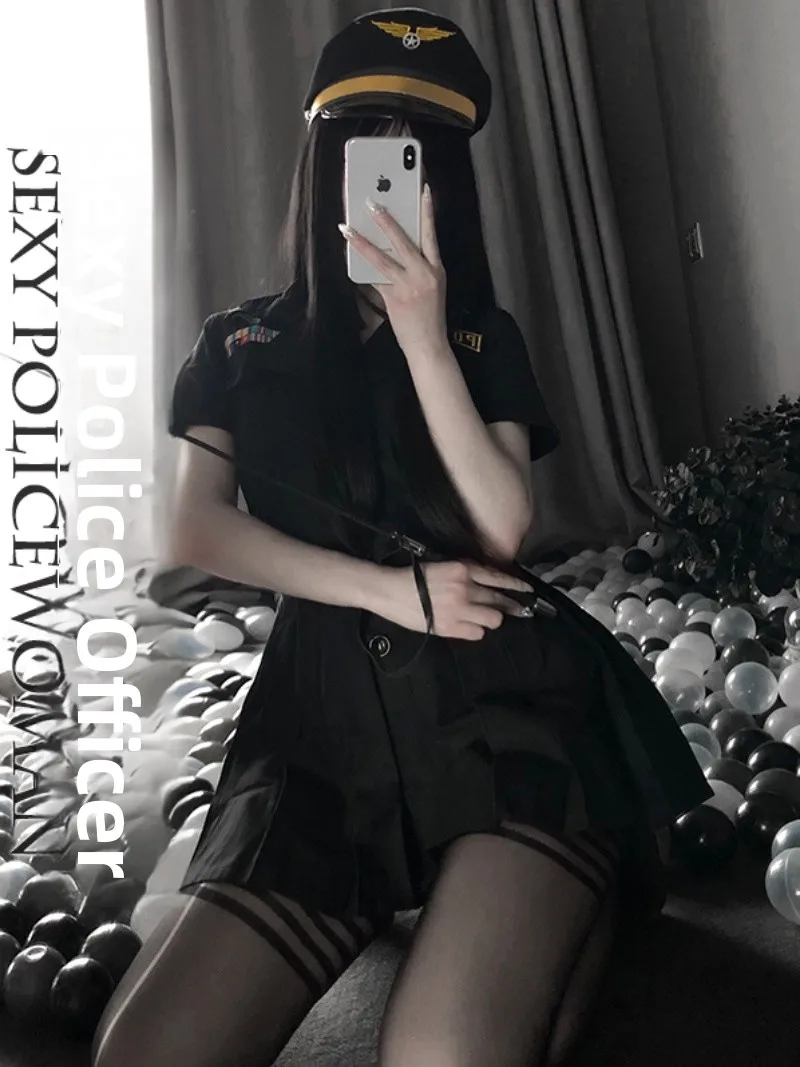 Weisgirl Slim Fit Woven Dark Uniform Set for Women Air Stewardess Sexy Pole Dance Night Club Polyester Work Outfit Student Sc...
Weisgirl Slim Fit Woven Dark Uniform Set for Women Air Stewardess Sexy Pole Dance Night Club Polyester Work Outfit Student Sc...