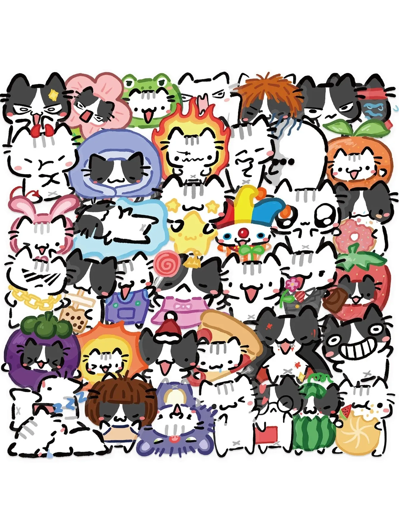 30Pcs Kawaii Colorful Cat Stickers, Transparent Waterproof Decals for Phone Laptop Suitcase Notebook Skateboard, DIY
30Pcs Kawaii Colorful Cat Stickers, Transparent Waterproof Decals for Phone Laptop Suitcase Notebook Skateboard, DIY