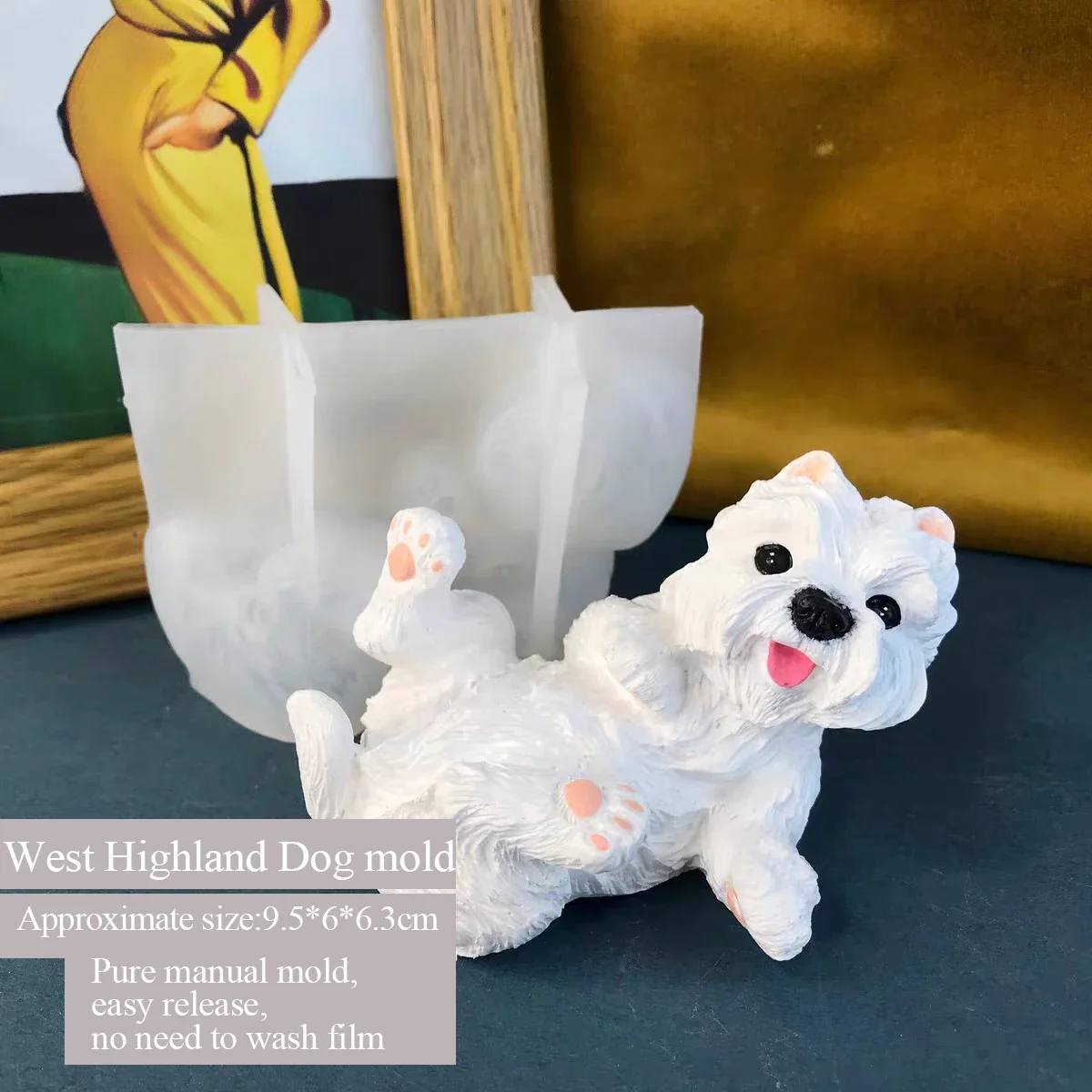 West Highland Mould for DIY, Drop Glue, Aroma Plaster, Handmade, DIY, Lovely, Naughty, Silicone Mill
West Highland Mould for DIY, Drop Glue, Aroma Plaster, Handmade, DIY, Lovely, Naughty, Silicone Mill