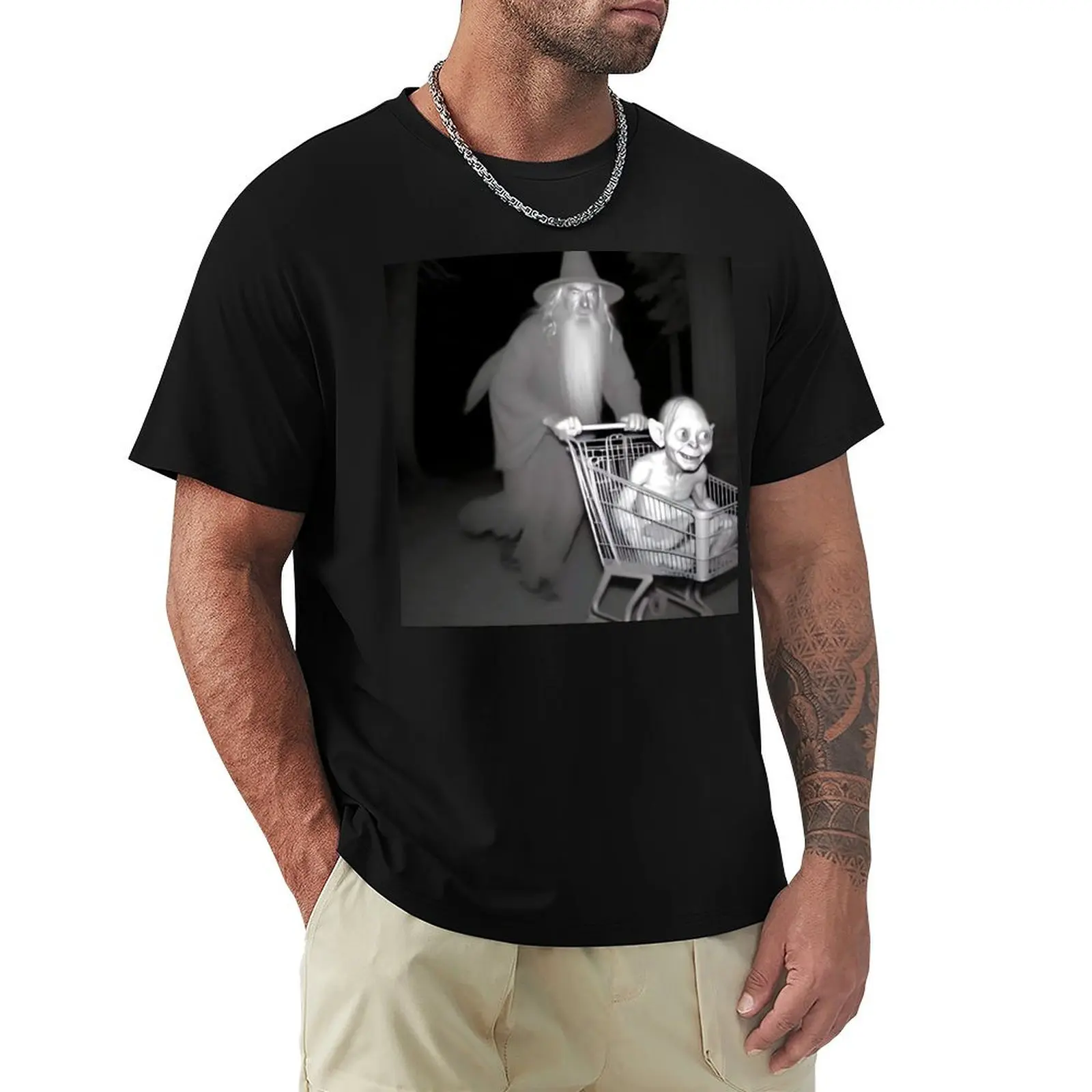 Wizard pushing a trolley with creature T-Shirt Work Outdoor T-Shirt for Men
Wizard pushing a trolley with creature T-Shirt Work Outdoor T-Shirt for Men