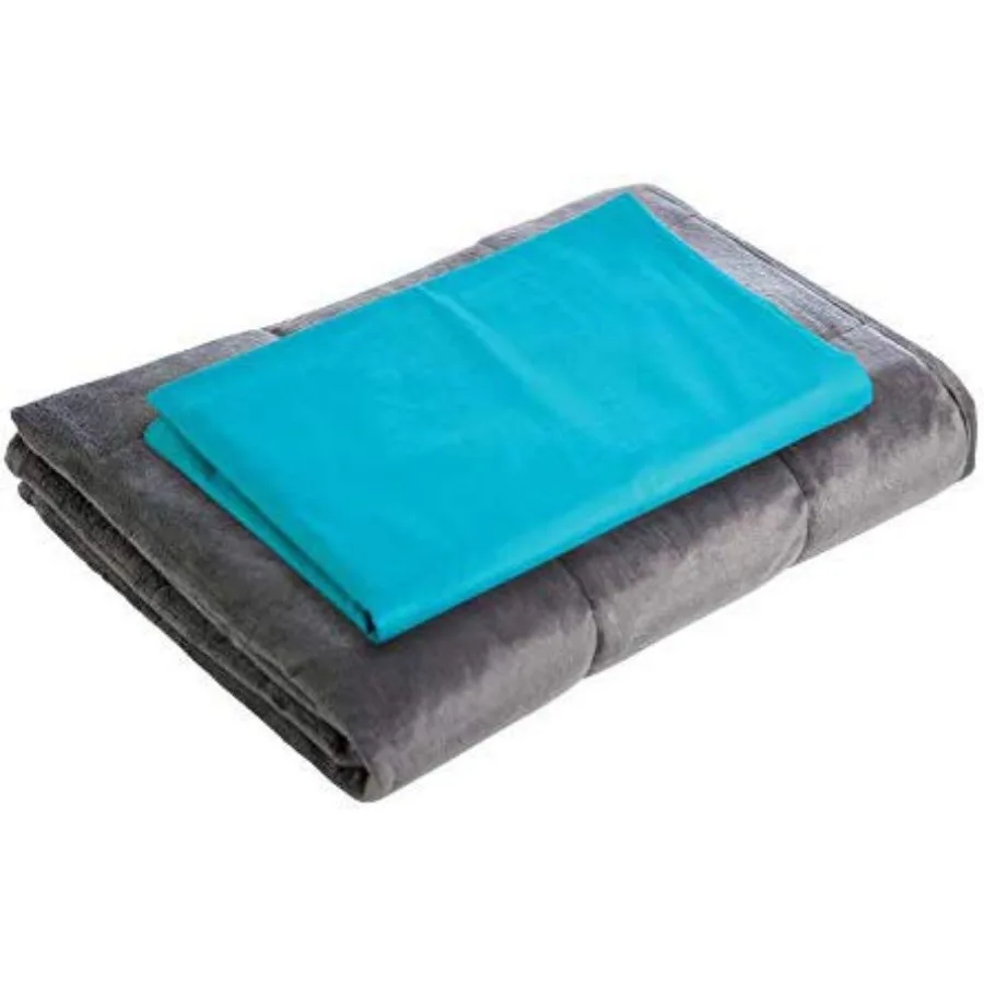 by Sharper Image Weighted Blanket Duvet Cover Small- Teal, Fits 6, 10 lb Blanket 41" x 60"
by Sharper Image Weighted Blanket Duvet Cover Small- Teal, Fits 6, 10 lb Blanket 41" x 60"