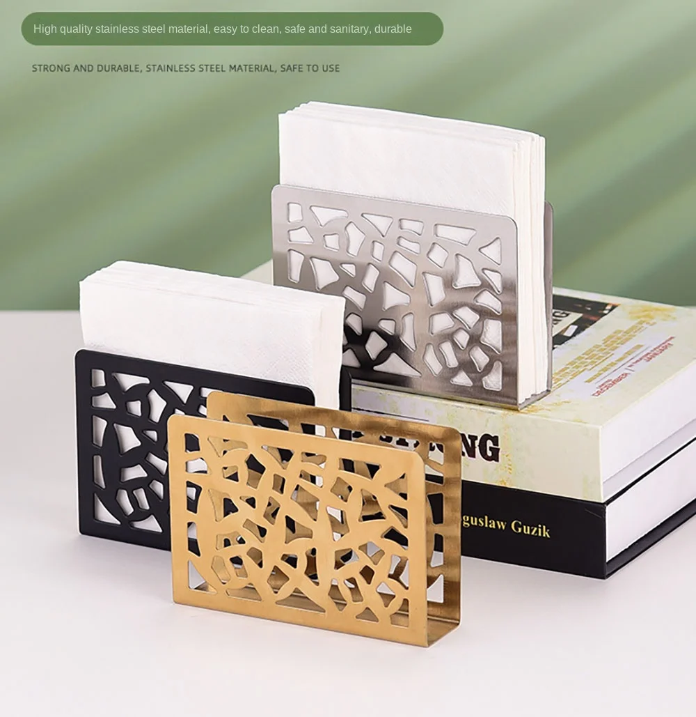 Stainless Steel Napkin Holder Silver/Gold/Black 12*8.5*3.2 CM Creative Paper Holder Light Luxury Vertical Napkin Holder
Stainless Steel Napkin Holder Silver/Gold/Black 12*8.5*3.2 CM Creative Paper Holder Light Luxury Vertical Napkin Holder