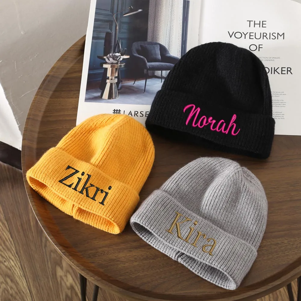 Embroidered Name Children's Woolen Hat Christmas Baby Gift Winter Hat Personalized Baby Name New Year Hat
Embroidered Name Children's Woolen Hat Christmas Baby Gift Winter Hat Personalized Baby Name New Year Hat