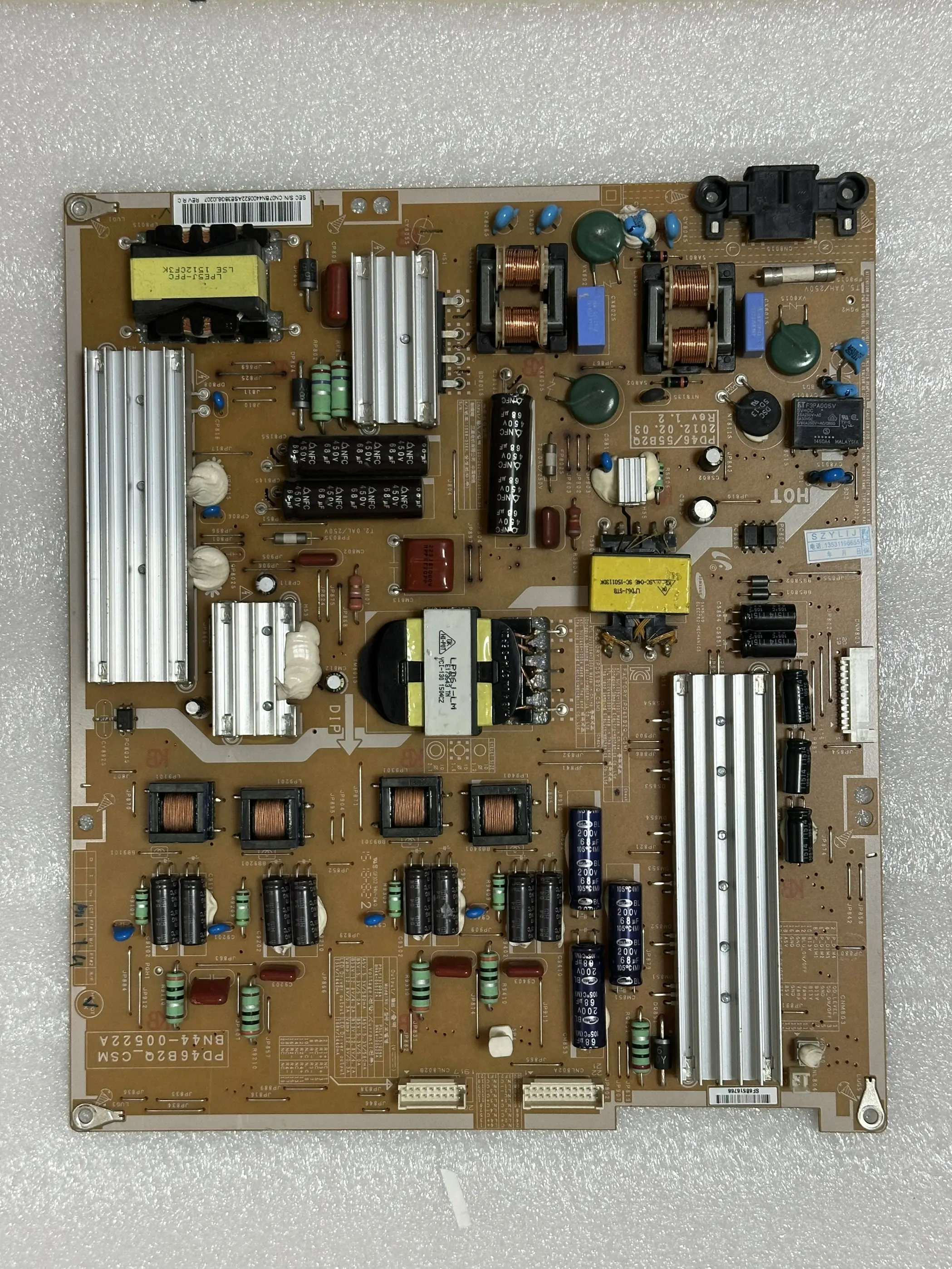 Оригинальная плата питания UA46ES7000J PD46/55B2Q BN44-00522A
Оригинальная плата питания UA46ES7000J PD46/55B2Q BN44-00522A