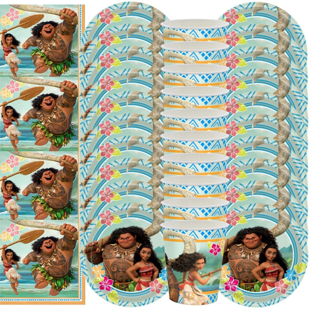 Disney Moana Birthday Party Decorations Paper Cup Plate Napkin Disposable Tableware Balloon Baby Shower Girls Party Supplies Set
Disney Moana Birthday Party Decorations Paper Cup Plate Napkin Disposable Tableware Balloon Baby Shower Girls Party Supplies Set