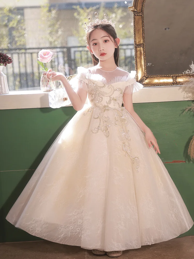 Children's Dress Princess Dress Flower Girl Wedding Host Piano Dress Girls 10th Birthday Banquet
Children's Dress Princess Dress Flower Girl Wedding Host Piano Dress Girls 10th Birthday Banquet