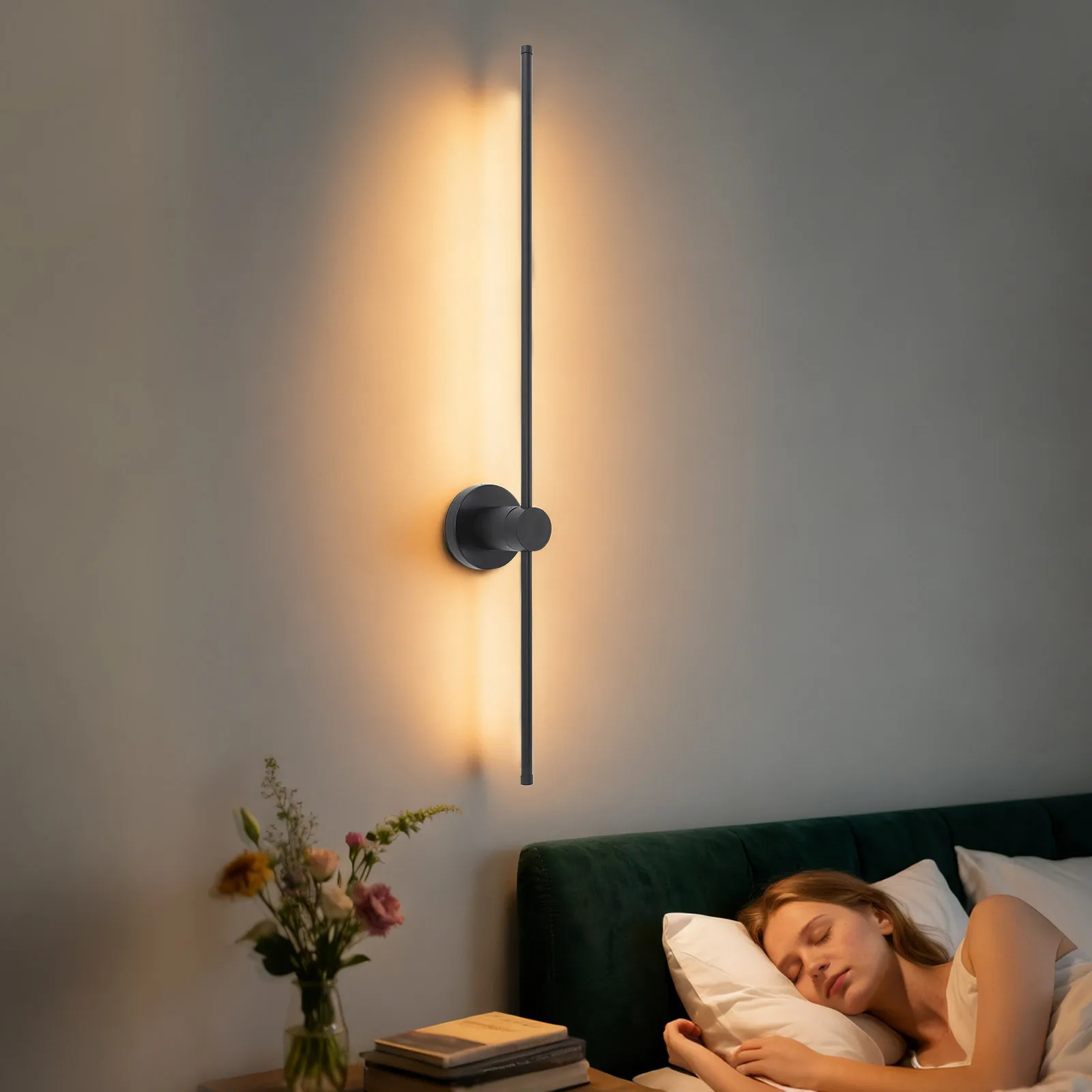 Wall Sconce Modern Bathroom Linear, Energy Saving LED Wall Light Black Metal Frame for Living Room Bedroom Hallway, US Plug 110V
Wall Sconce Modern Bathroom Linear, Energy Saving LED Wall Light Black Metal Frame for Living Room Bedroom Hallway, US Plug 110V