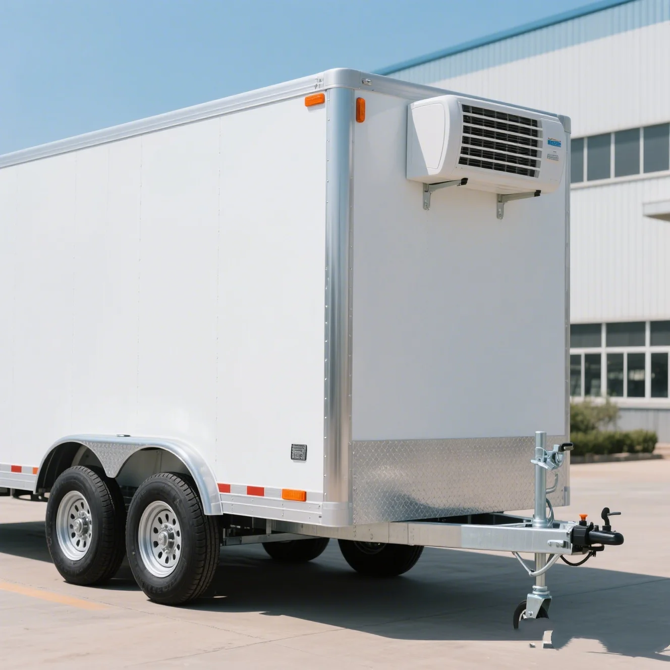 Refrigerated Container Trailer for Sale OEM Reefer Trailer Supplier Professional Mobile Refrigerator Trailer
Refrigerated Container Trailer for Sale OEM Reefer Trailer Supplier Professional Mobile Refrigerator Trailer