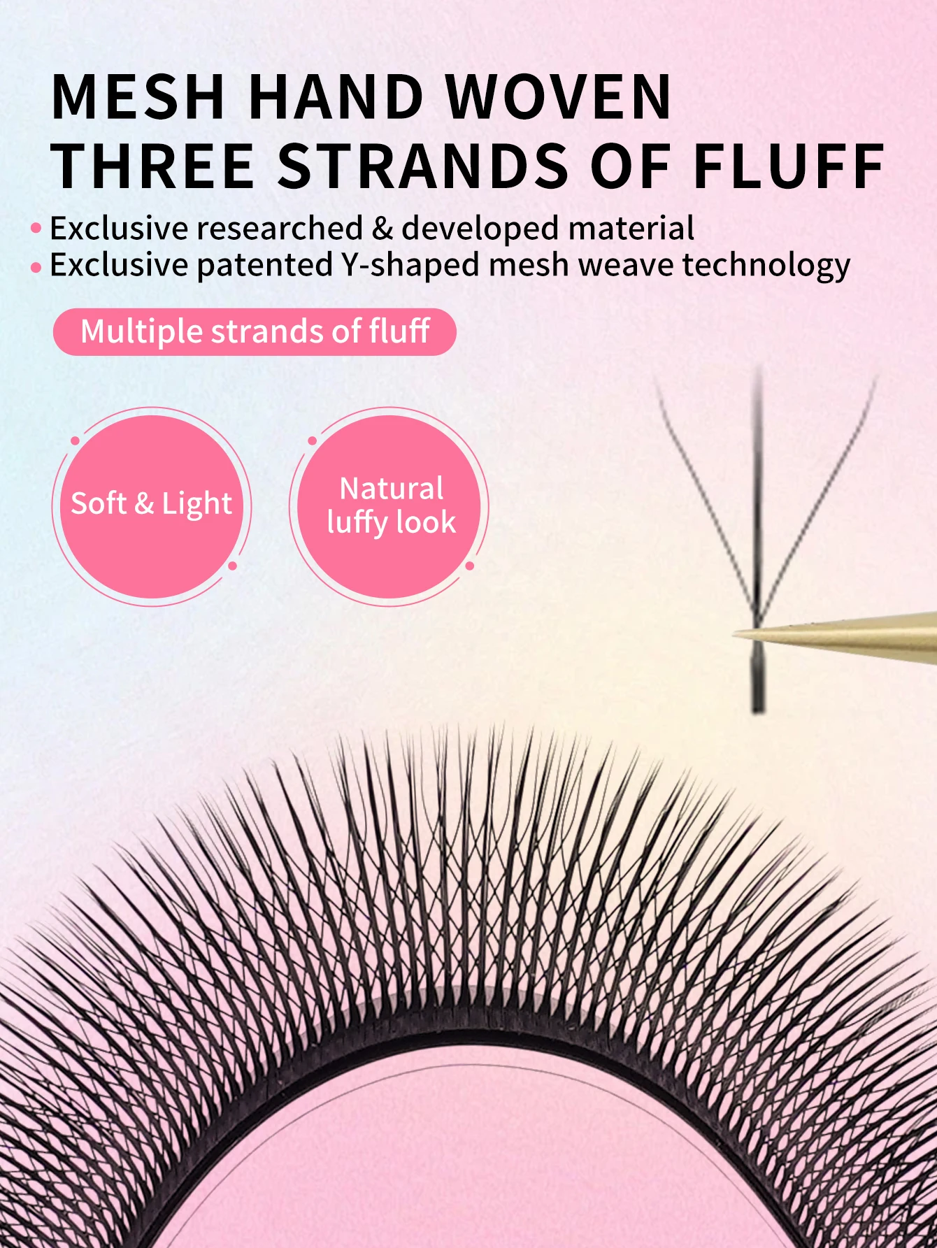 3D W Shape Eyelash Extensions with Three-Core Design – Premade Volume Fans, Soft Faux Mink, Natural Look, Easy Fanning Lashes
3D W Shape Eyelash Extensions with Three-Core Design – Premade Volume Fans, Soft Faux Mink, Natural Look, Easy Fanning Lashes