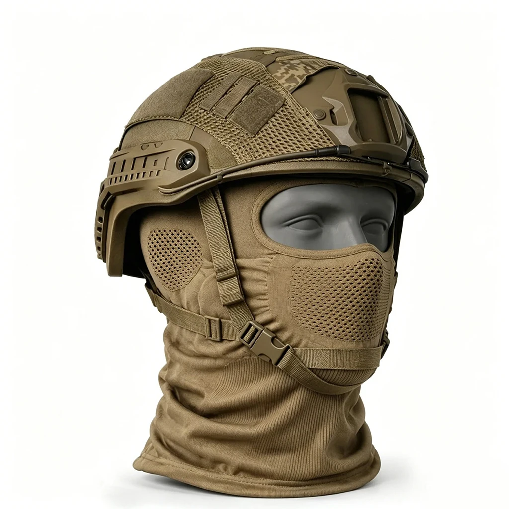 Tactical Helmet Set Airsoft Fast Helmet with Steel Mesh Mask Military Paintball Full Face Protection Hunting Shooting Gear
Tactical Helmet Set Airsoft Fast Helmet with Steel Mesh Mask Military Paintball Full Face Protection Hunting Shooting Gear