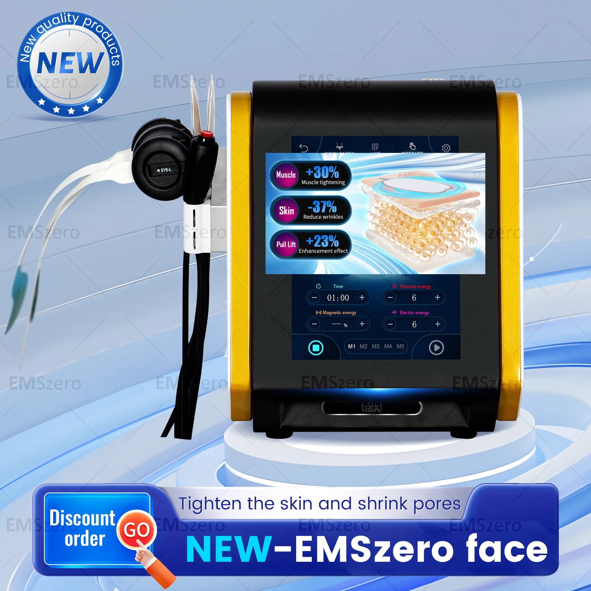 Factory Selling Physio Magneto Facial Lifting Beauty Equipment Face Elevator Equipment Removing Wrinkles Facial Shaping Machine
Factory Selling Physio Magneto Facial Lifting Beauty Equipment Face Elevator Equipment Removing Wrinkles Facial Shaping Machine