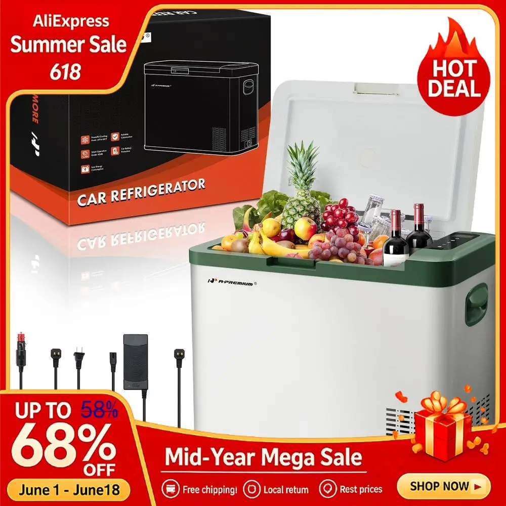 12 Volt Refrigerator 37QT 34.9L Portable Car Fridge Cooler, 4F68F Portable Freezer Fast Cooling 12 24V DC amp 110 240V AC,Custom
12 Volt Refrigerator 37QT 34.9L Portable Car Fridge Cooler, 4F68F Portable Freezer Fast Cooling 12 24V DC amp 110 240V AC,Custom