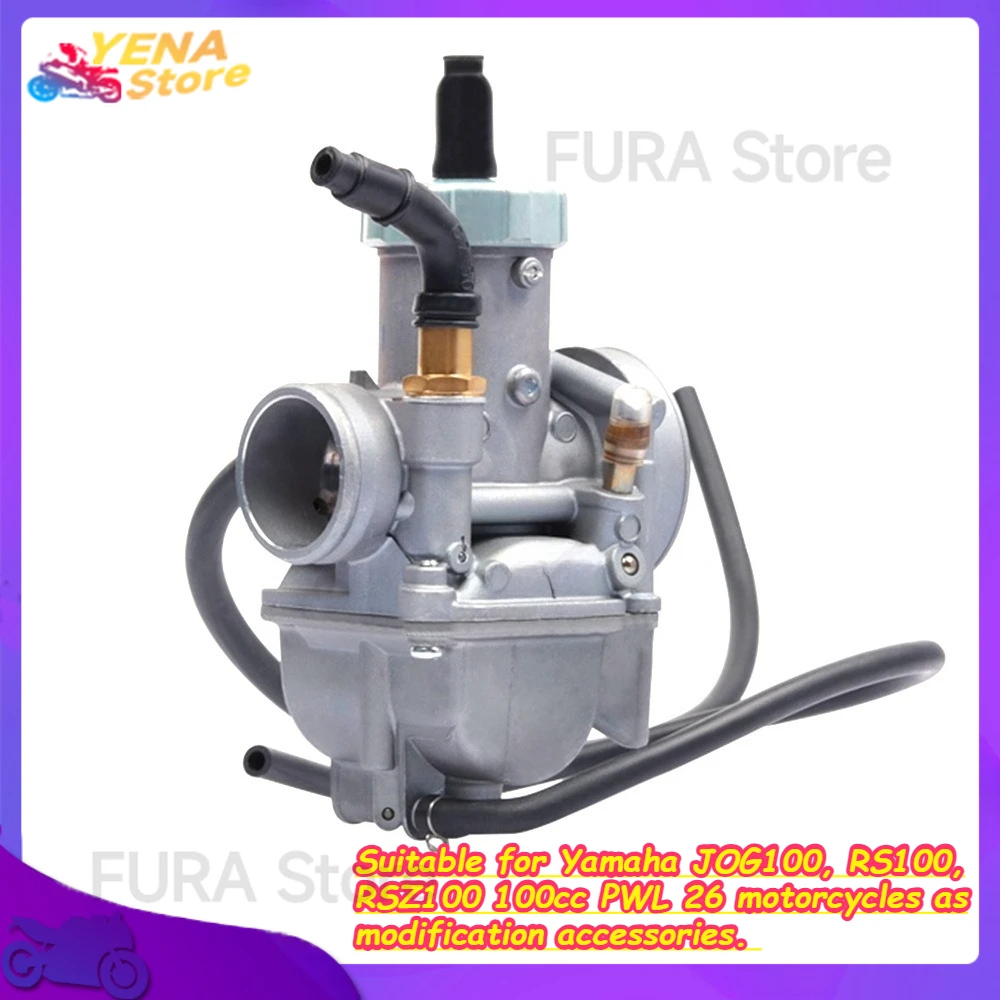 Motorcycle carburetor - Suitable for Yamaha JOG100, RS100, RSZ100 100cc PWL 26 motorcycles as modification accessories.
Motorcycle carburetor - Suitable for Yamaha JOG100, RS100, RSZ100 100cc PWL 26 motorcycles as modification accessories.