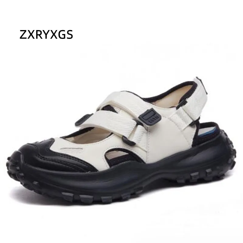 ZXRYXGS Cowhide Microfiber Buckle Summer Sneakers Sandals 2024 Summer Women Vulcanized Shoes Flat Non-slip Casual Sandals Tide
ZXRYXGS Cowhide Microfiber Buckle Summer Sneakers Sandals 2024 Summer Women Vulcanized Shoes Flat Non-slip Casual Sandals Tide