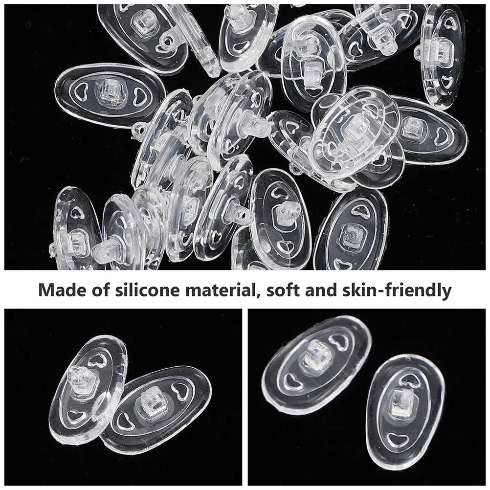 40Pairs Silicone Eyeglass Nose Pads Comfortable Soft Non-Slip Replacement Nose Cushions for Glasses Sunglasses
40Pairs Silicone Eyeglass Nose Pads Comfortable Soft Non-Slip Replacement Nose Cushions for Glasses Sunglasses