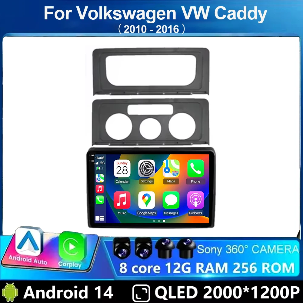 Автомобильное радио Android14 Carplay для Volkswagen VW Caddy 2010-2016 мультимедийный плеер GPs стерео DSPWlFl
Автомобильное радио Android14 Carplay для Volkswagen VW Caddy 2010-2016 мультимедийный плеер GPs стерео DSPWlFl