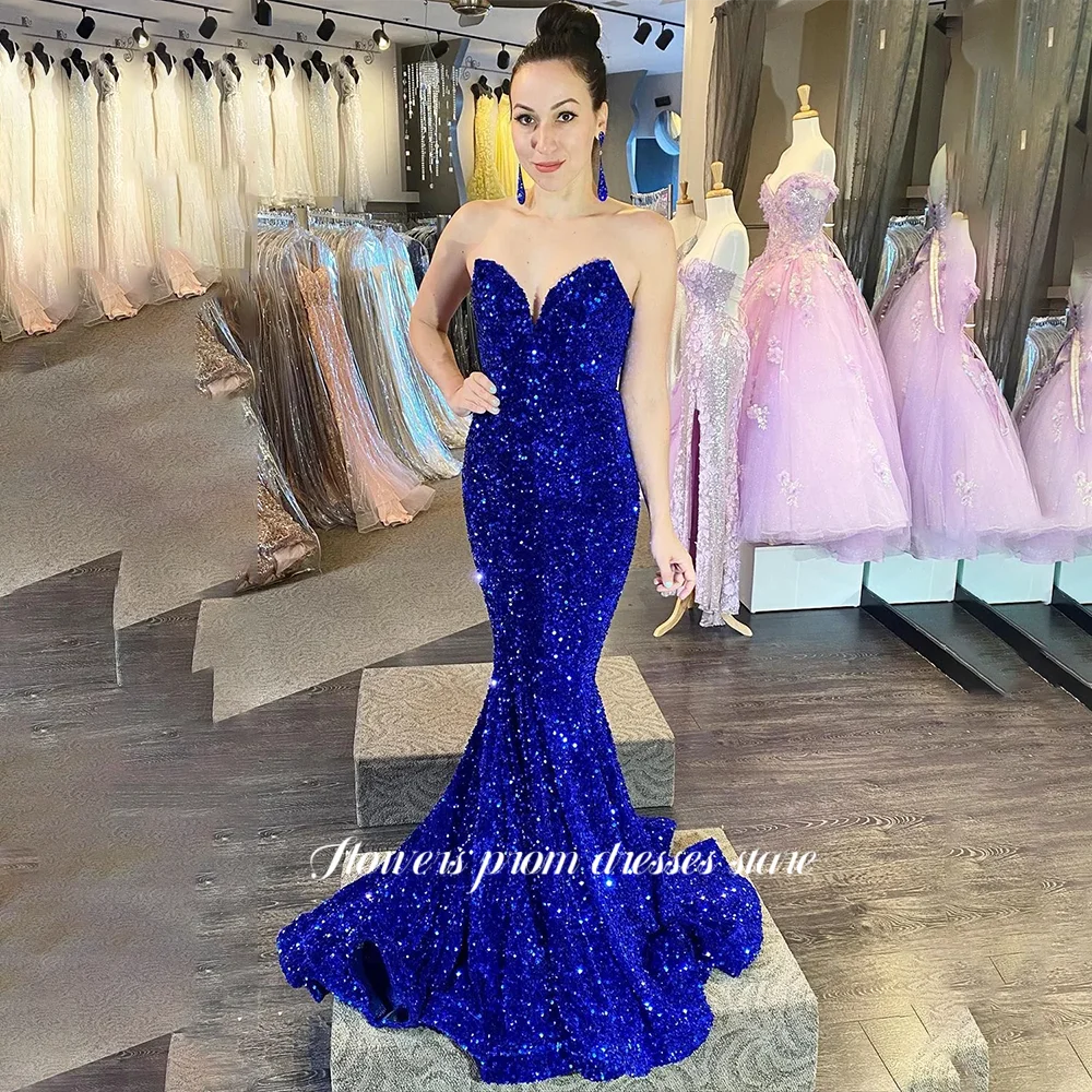 Flowers Mermaid Prom Dress Sequined Evening Dress Sweetheart Formal Party Dress for Women Shiny vestidos de fiesta Customized
Flowers Mermaid Prom Dress Sequined Evening Dress Sweetheart Formal Party Dress for Women Shiny vestidos de fiesta Customized