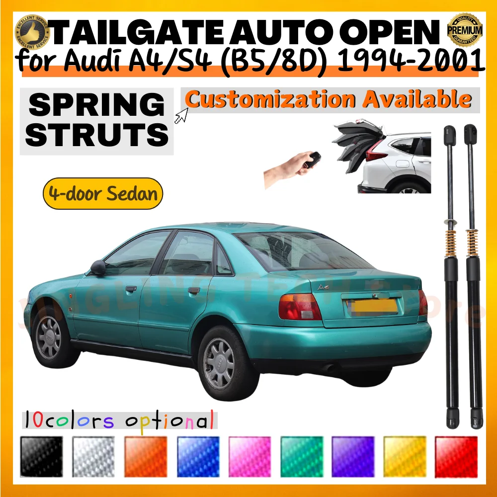 Qty(2) Trunk Struts with Spring for Audi A4 S4 RS4 (B5/8D) Sedan 1994-2001 Rear Tailgate Lift Supports Shock Absorbers Prop Rod
Qty(2) Trunk Struts with Spring for Audi A4 S4 RS4 (B5/8D) Sedan 1994-2001 Rear Tailgate Lift Supports Shock Absorbers Prop Rod