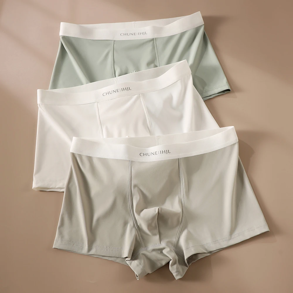3PCS/Pack Cool Smooth Ice Silk Boxers Man Hygroscopic Breathable Mesh Crotch Men's Panties Comfortable High Elastic Underwear
3PCS/Pack Cool Smooth Ice Silk Boxers Man Hygroscopic Breathable Mesh Crotch Men's Panties Comfortable High Elastic Underwear