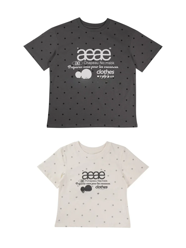 Korean Style Polka Dot Print Loose Short Sleeve T-Shirt Unisex Casual Top Cotton Moisture Wicking Summer Fashion Tee
Korean Style Polka Dot Print Loose Short Sleeve T-Shirt Unisex Casual Top Cotton Moisture Wicking Summer Fashion Tee