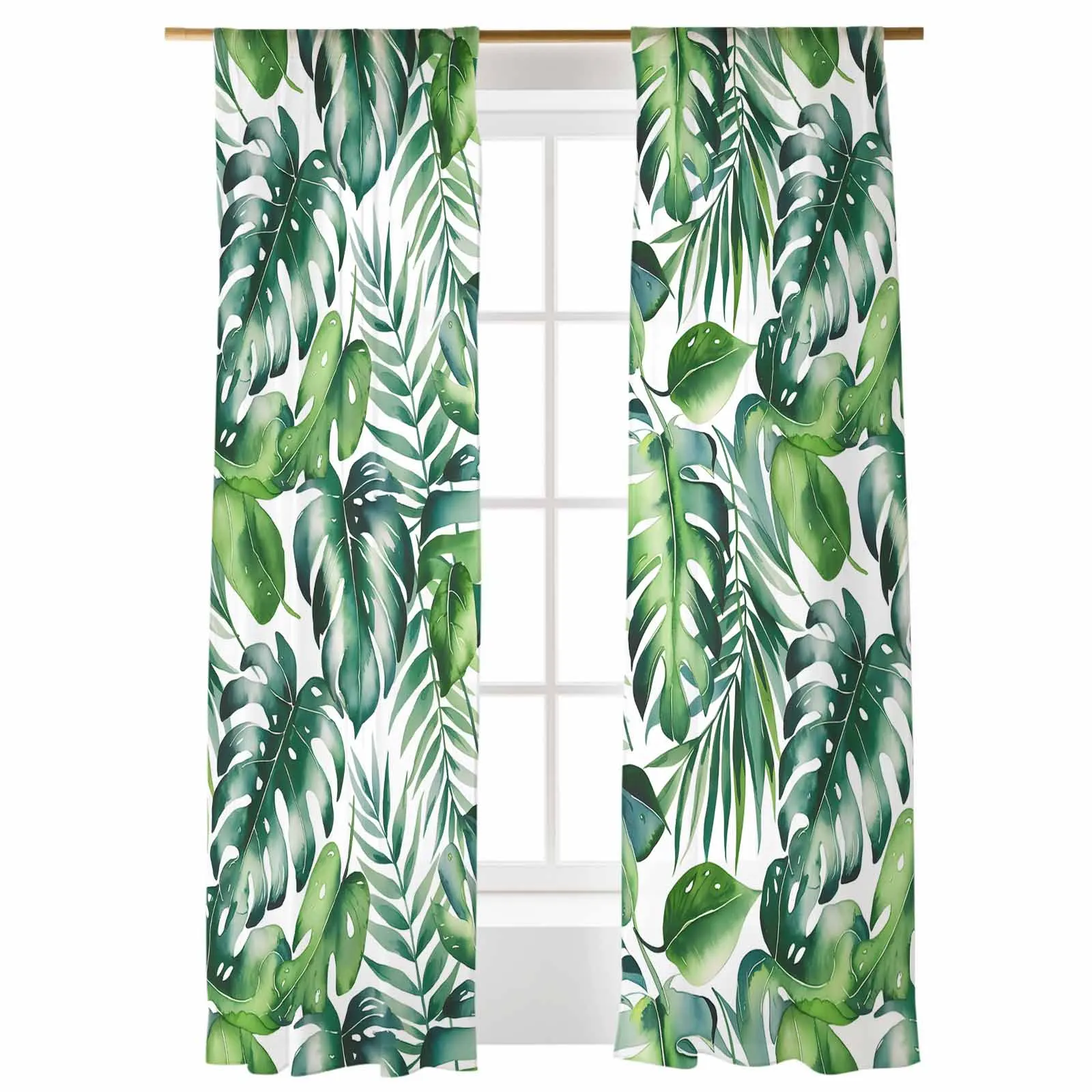 Tropical Plant Summer Retro Style Modernism Voile Sheer Printed Window Tulle Curtains for Home Living Room
Tropical Plant Summer Retro Style Modernism Voile Sheer Printed Window Tulle Curtains for Home Living Room