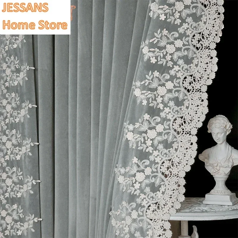 French Curtains American Light Luxury Black-shading Velvet Cloth Retro European Living Room Bedroom Door Screen Shutter
French Curtains American Light Luxury Black-shading Velvet Cloth Retro European Living Room Bedroom Door Screen Shutter