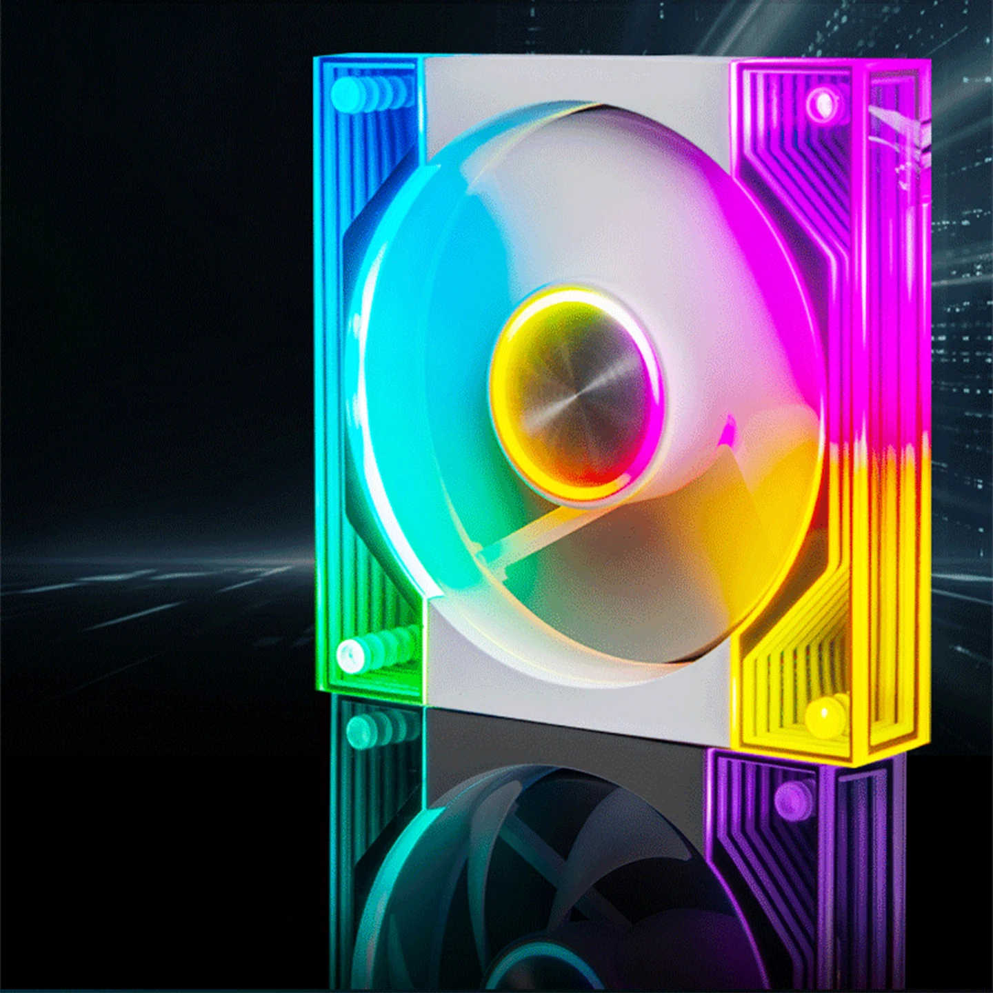 Prism 10Pro fan 12cm desktop computer ARGB divine light synchronous 5V temperature control silent heat dissipation
Prism 10Pro fan 12cm desktop computer ARGB divine light synchronous 5V temperature control silent heat dissipation