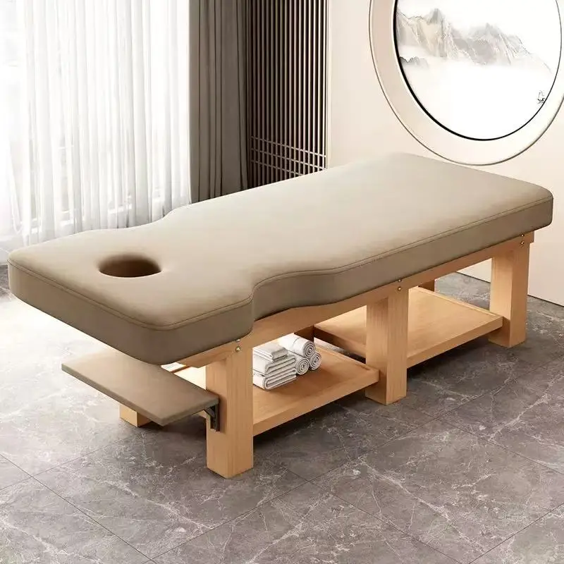 Aesthetic Massage Bed, PU Leather Wood Frame Esthetician Spa Bed, 187x59cm Facial Treatment Table for Beauty Salon Acetone-Proof
Aesthetic Massage Bed, PU Leather Wood Frame Esthetician Spa Bed, 187x59cm Facial Treatment Table for Beauty Salon Acetone-Proof