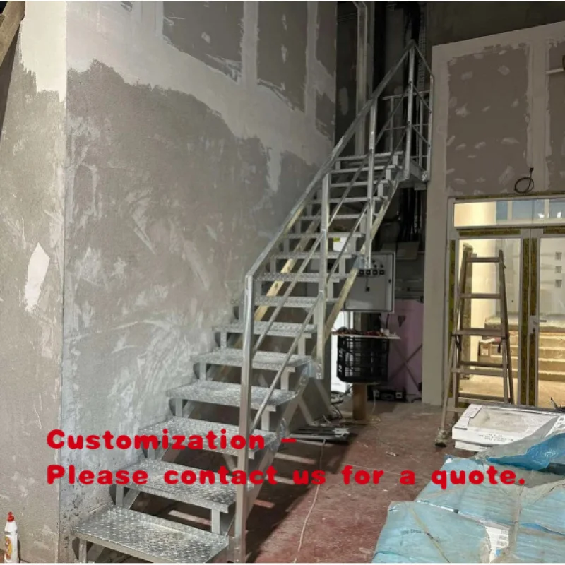 Промышленные прочные стальные лестницы для внутреннего и наружного использования с противоскользящими ступенями - Прямая лестница с возможностью индивидуальной настройки
Промышленные прочные стальные лестницы для внутреннего и наружного использования с противоскользящими ступенями - Прямая лестница с возможностью индивидуальной настройки