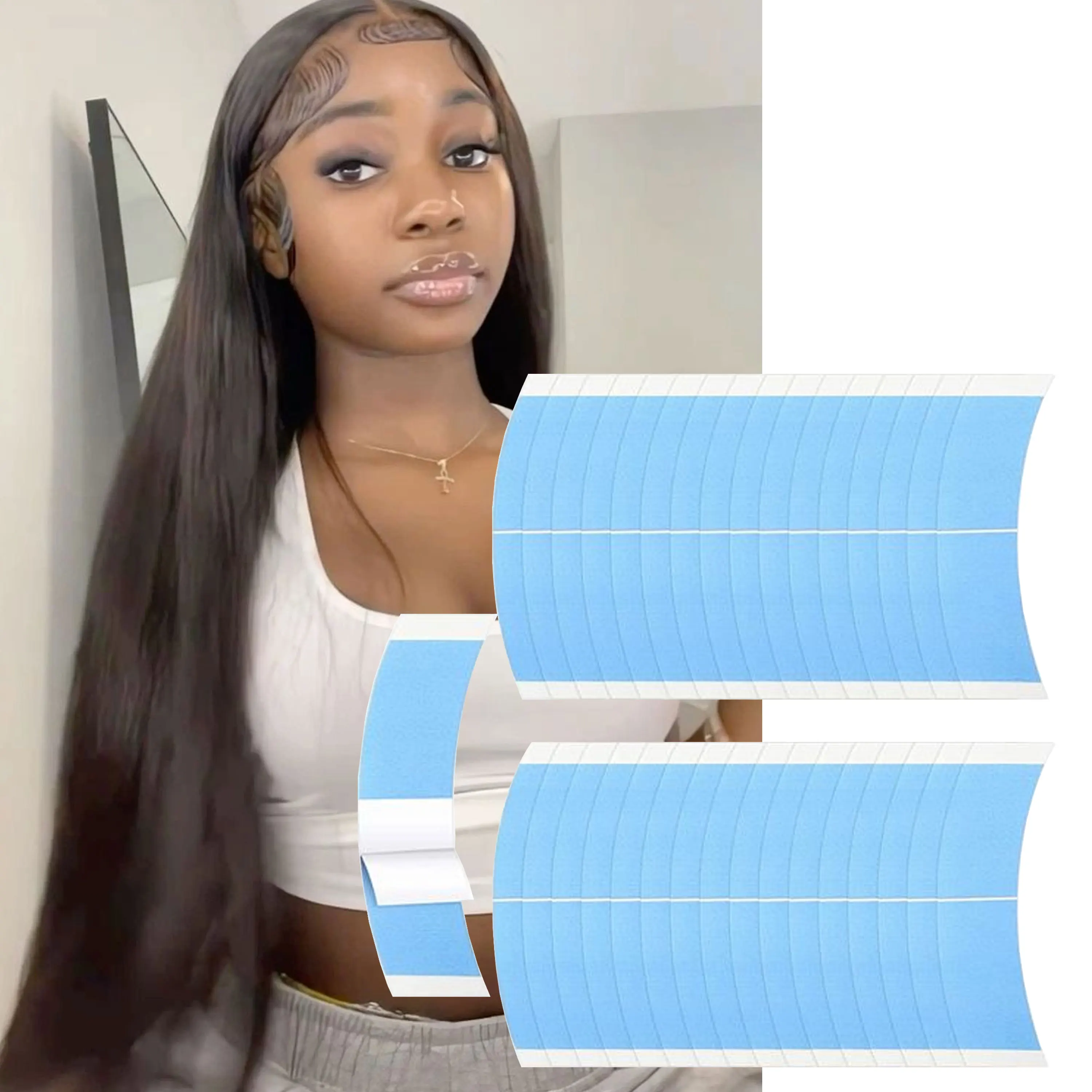 360pcs/bag Ultra-Hold Wig Tape / Lace Front Adhesive Stickers Strong Double-Sided, Waterproof & Skin-Safe
360pcs/bag Ultra-Hold Wig Tape / Lace Front Adhesive Stickers Strong Double-Sided, Waterproof & Skin-Safe