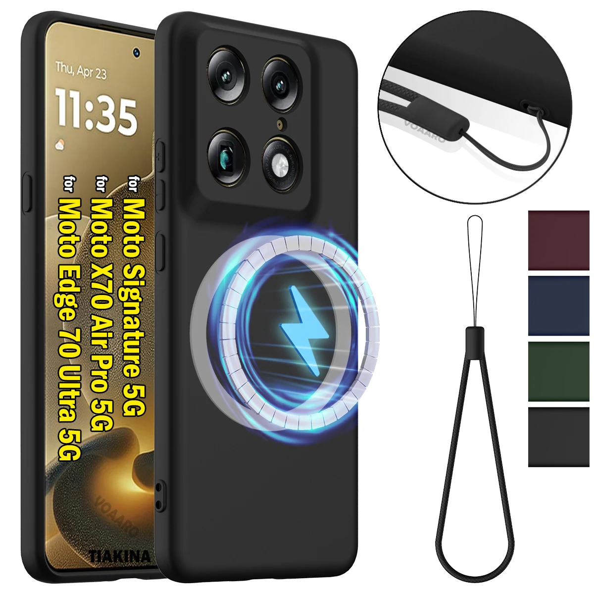 Silicone Capa for Motorola Signature 5G Case for Motorola Moto X70 Air Pro Edge 70 Ultra Magnetic Wireless Charging Back Case
Silicone Capa for Motorola Signature 5G Case for Motorola Moto X70 Air Pro Edge 70 Ultra Magnetic Wireless Charging Back Case