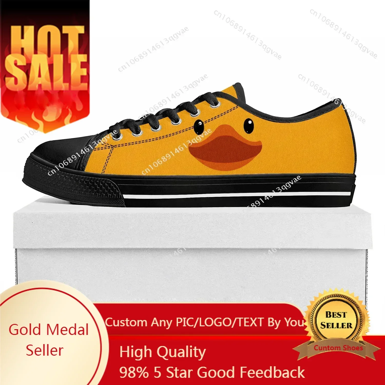 Yellow Duck Printed Low Top High Quality Sneakers Mens Womens Teenager Canvas Sneaker Casual Couple Shoes Custom Made Shoe Black
Yellow Duck Printed Low Top High Quality Sneakers Mens Womens Teenager Canvas Sneaker Casual Couple Shoes Custom Made Shoe Black