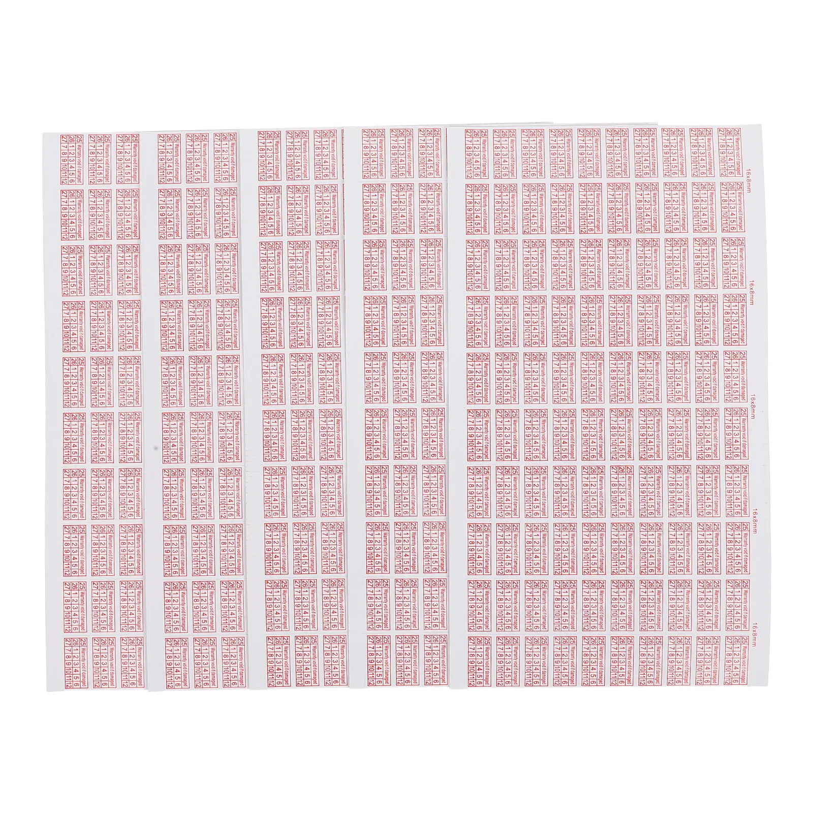 5 Sheets Tamper Evident Sticker Warranty Protection Date Recording Strong Adhesive for Electronics Machinery
5 Sheets Tamper Evident Sticker Warranty Protection Date Recording Strong Adhesive for Electronics Machinery