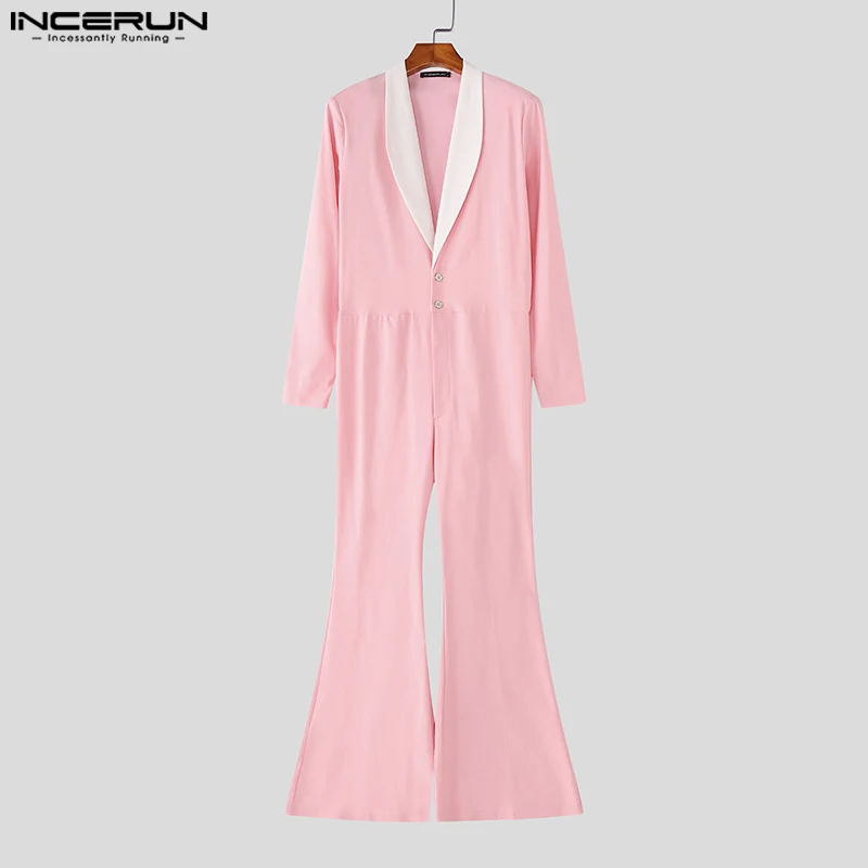 INCERUN Men Jumpsuits Patchwork Lapel Long Sleeve Button Male Rompers Streetwear 2025 Elegant Fashion Casual Overalls Men S-5XL
INCERUN Men Jumpsuits Patchwork Lapel Long Sleeve Button Male Rompers Streetwear 2025 Elegant Fashion Casual Overalls Men S-5XL