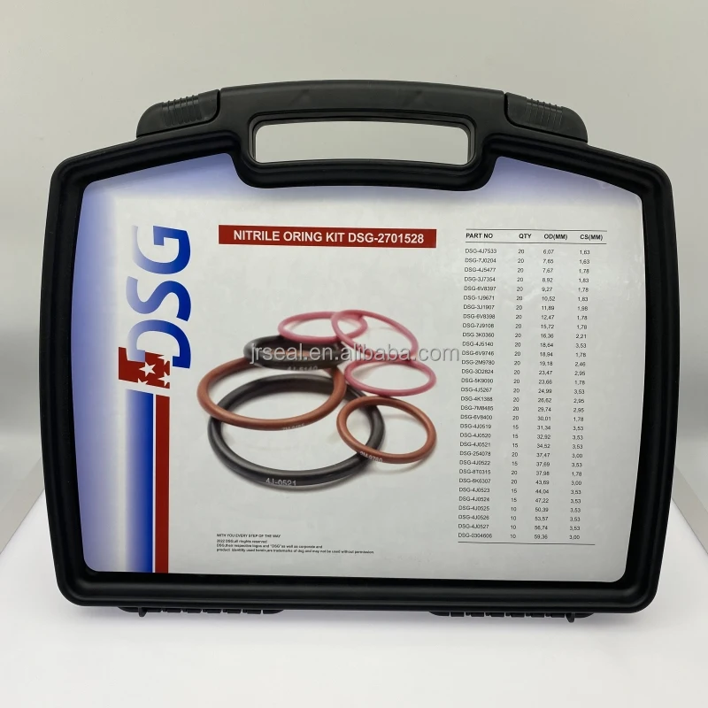 High Performance DSG 270-1528 Oring Kit for CAT Excavator 2701528 O-ring Box Seal Kit
High Performance DSG 270-1528 Oring Kit for CAT Excavator 2701528 O-ring Box Seal Kit