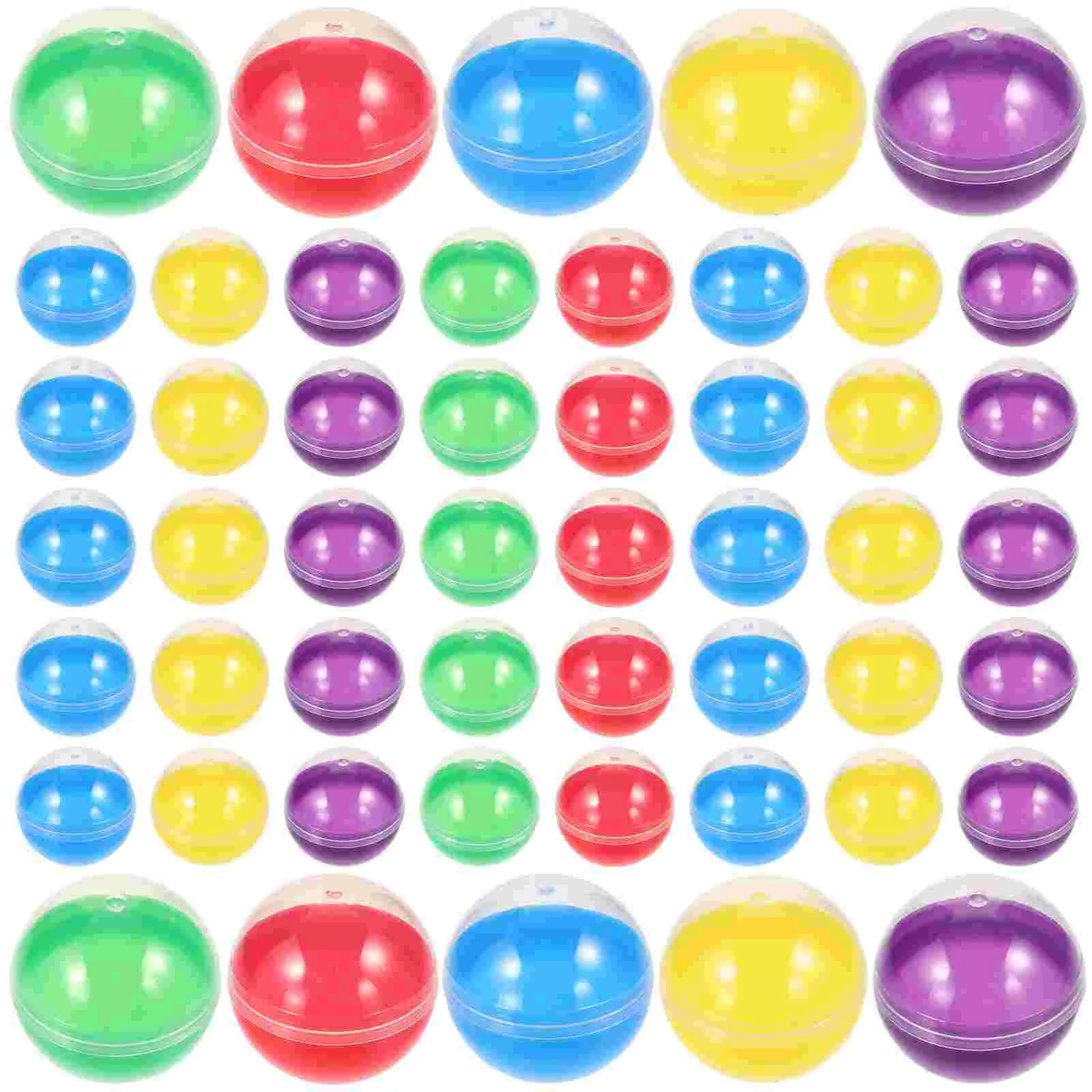60 Pcs Tennis Balls 50pc Colorful Translucent Shell Vending Machine Fillable Round Capsules Container Storage
60 Pcs Tennis Balls 50pc Colorful Translucent Shell Vending Machine Fillable Round Capsules Container Storage