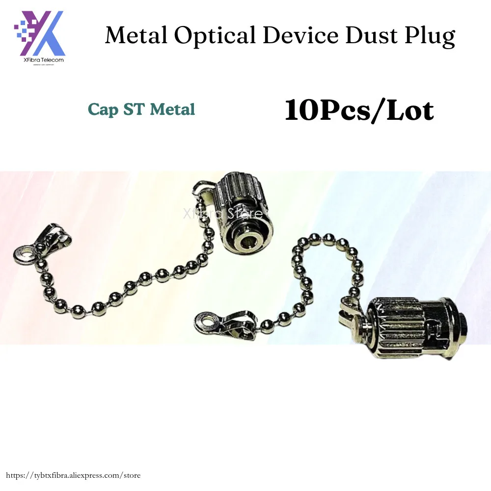 Protective Cover Cap ST Belt Chain 10Pcs Metal Optical Device Dust Plug For Fiber Optic Adapter
Protective Cover Cap ST Belt Chain 10Pcs Metal Optical Device Dust Plug For Fiber Optic Adapter