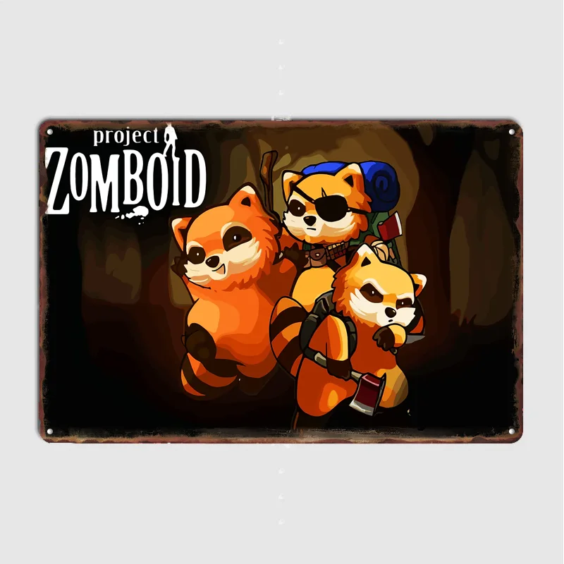 Project Zomboid Raccoon Characters Poster Metal Sign Pub Vintage Custom Bedroom Indoor Home Wall Decor Posters Room Decoration
Project Zomboid Raccoon Characters Poster Metal Sign Pub Vintage Custom Bedroom Indoor Home Wall Decor Posters Room Decoration