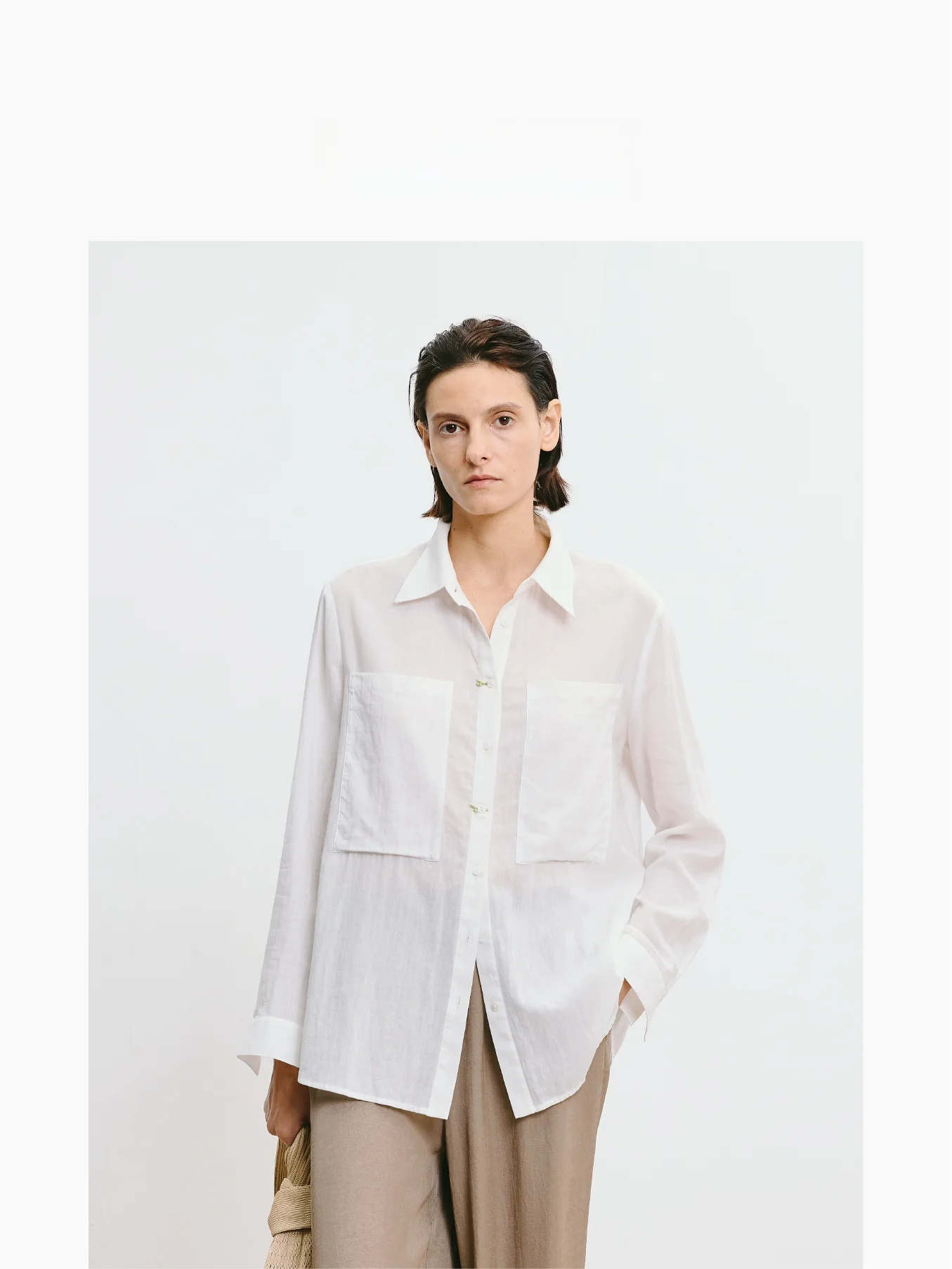 LIHAN Summer 2025 New Pure Cotton White irt Women's Loose Versatile Pearl Embellied Commute Friendly High End Feel
LIHAN Summer 2025 New Pure Cotton White irt Women's Loose Versatile Pearl Embellied Commute Friendly High End Feel