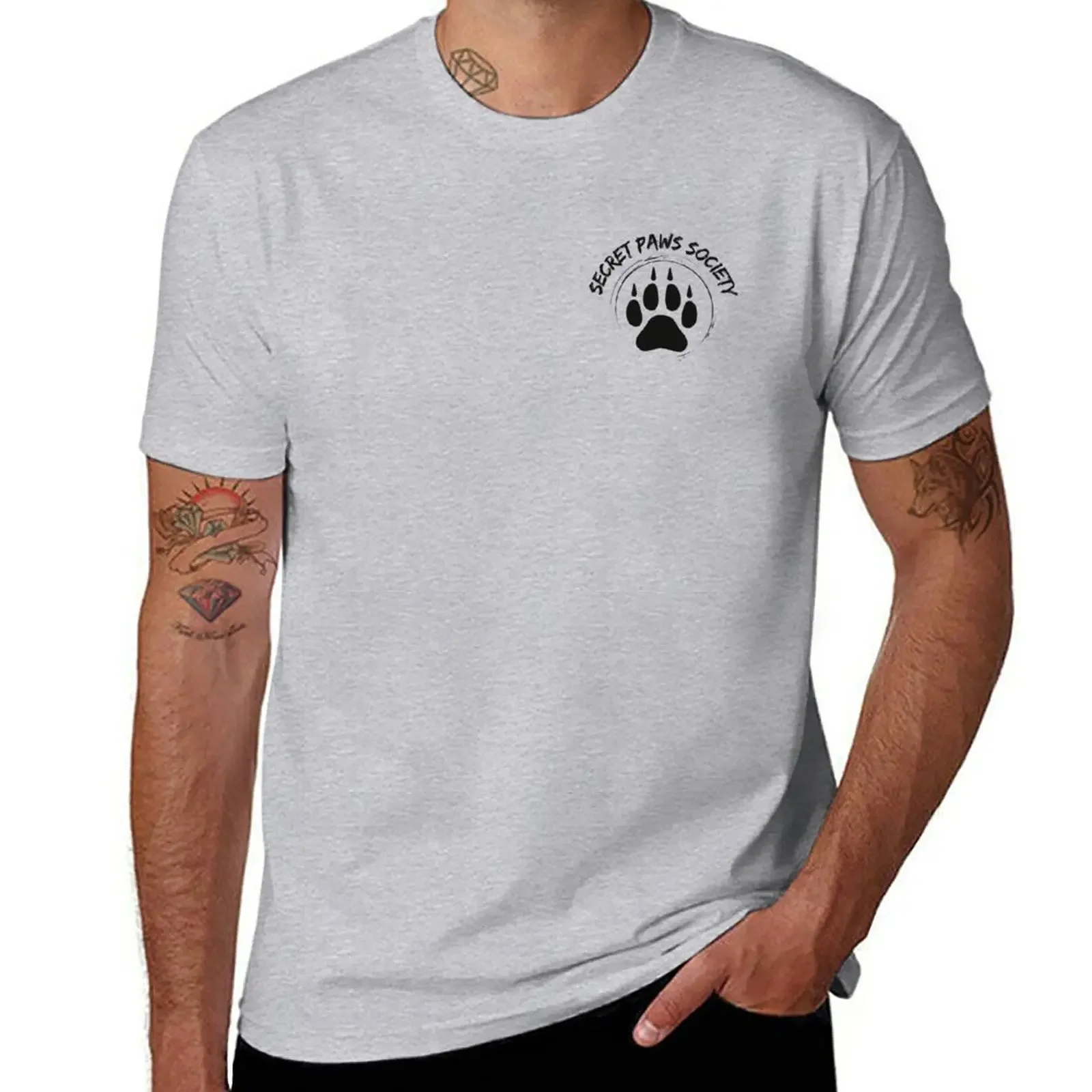 New Secret Paws Society Member - Black Logo T-Shirt man clothes animal print shirt for boys t shirts for men graphic
New Secret Paws Society Member - Black Logo T-Shirt man clothes animal print shirt for boys t shirts for men graphic