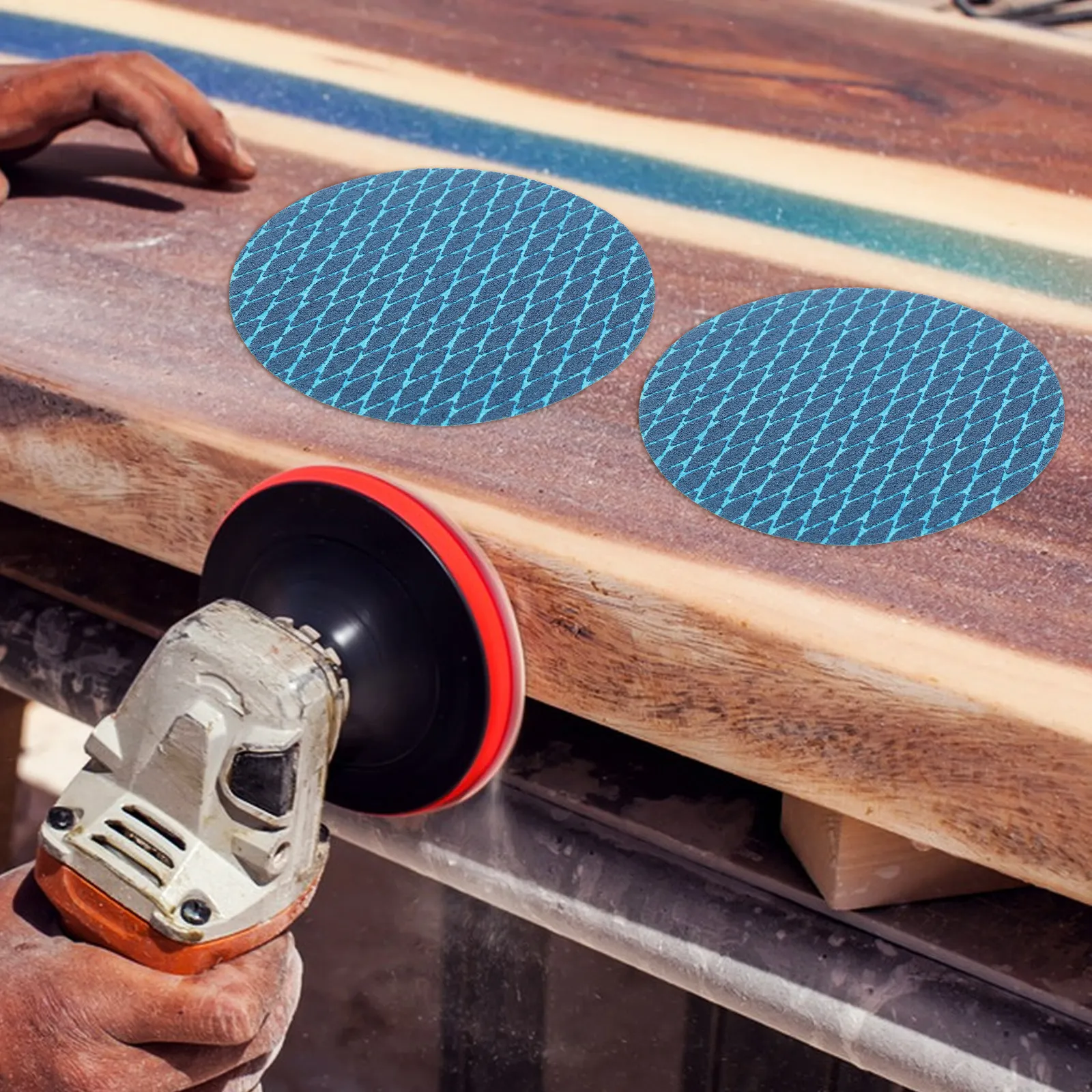 20Pcs Round Sanding Discs Self-Stick Blue Backing for Hand Sander Drywall Wood Metal Sanding Replacement Pad Discs
20Pcs Round Sanding Discs Self-Stick Blue Backing for Hand Sander Drywall Wood Metal Sanding Replacement Pad Discs