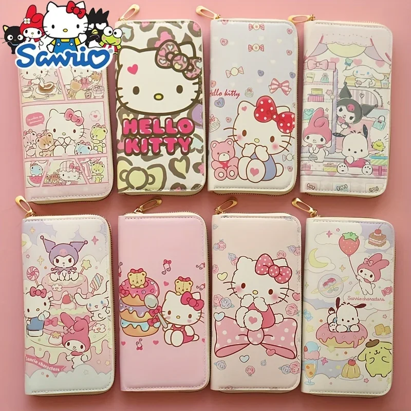 Cute Sanrio Hello Kitty Kuromi Melody Holder Coin Purse Long Zipper Wallet Large Capacity Multiple Card Holder
Cute Sanrio Hello Kitty Kuromi Melody Holder Coin Purse Long Zipper Wallet Large Capacity Multiple Card Holder
