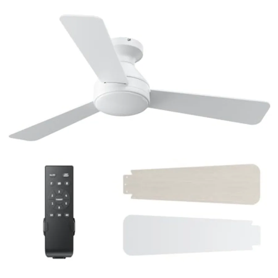 Ceiling Fans with Lights 42 Inch Ceiling Fan with Light And Remote 3CCT Flush Moun Low Profile Ceiling Fans 6 Speed Noiseless L
Ceiling Fans with Lights 42 Inch Ceiling Fan with Light And Remote 3CCT Flush Moun Low Profile Ceiling Fans 6 Speed Noiseless L