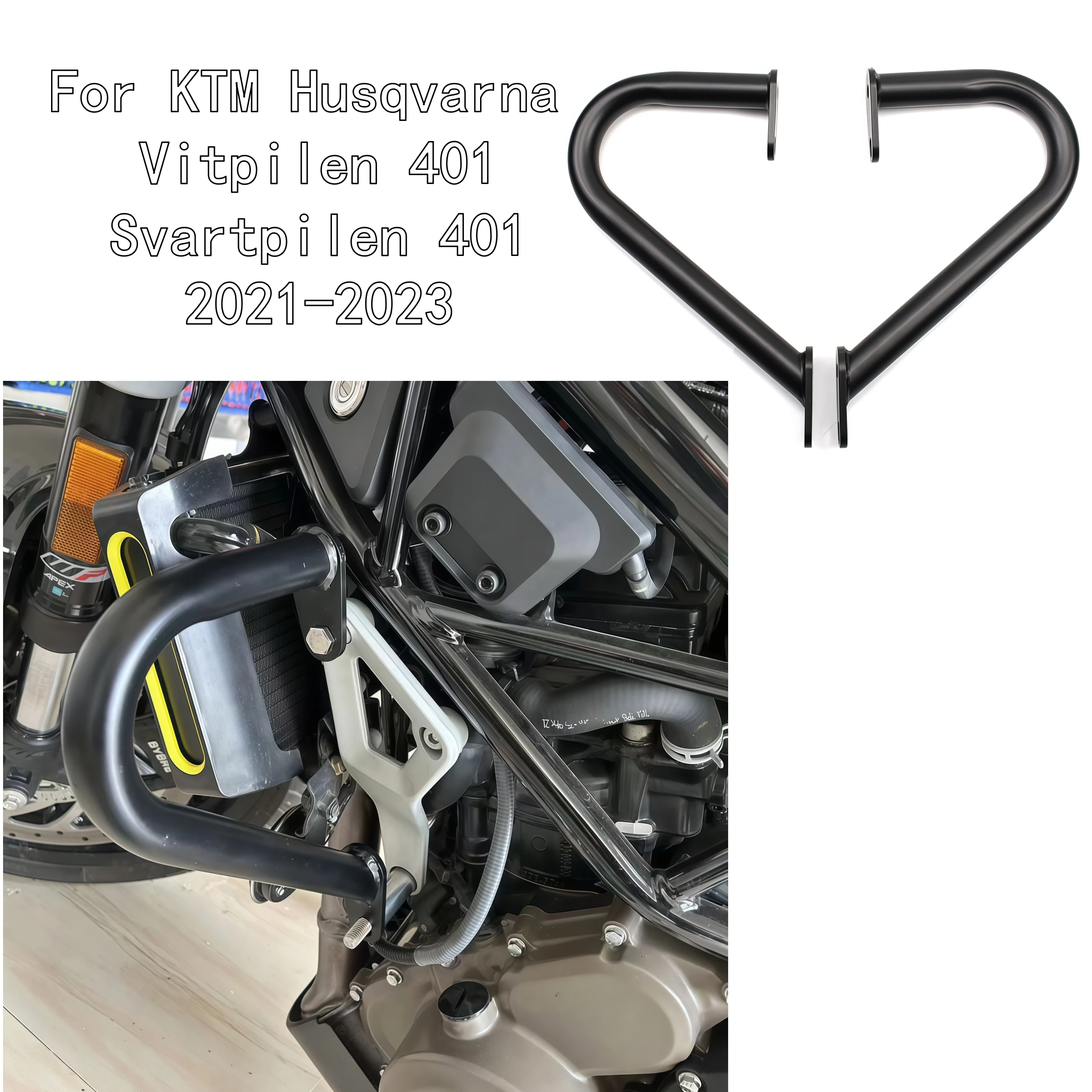 Motorcycle Bumper Frame Crash Bar Engine Guard Side Tank Protector Fit For KTM Husqvarna Vitpilen 401 Svartpilen 401 2021-2023
Motorcycle Bumper Frame Crash Bar Engine Guard Side Tank Protector Fit For KTM Husqvarna Vitpilen 401 Svartpilen 401 2021-2023