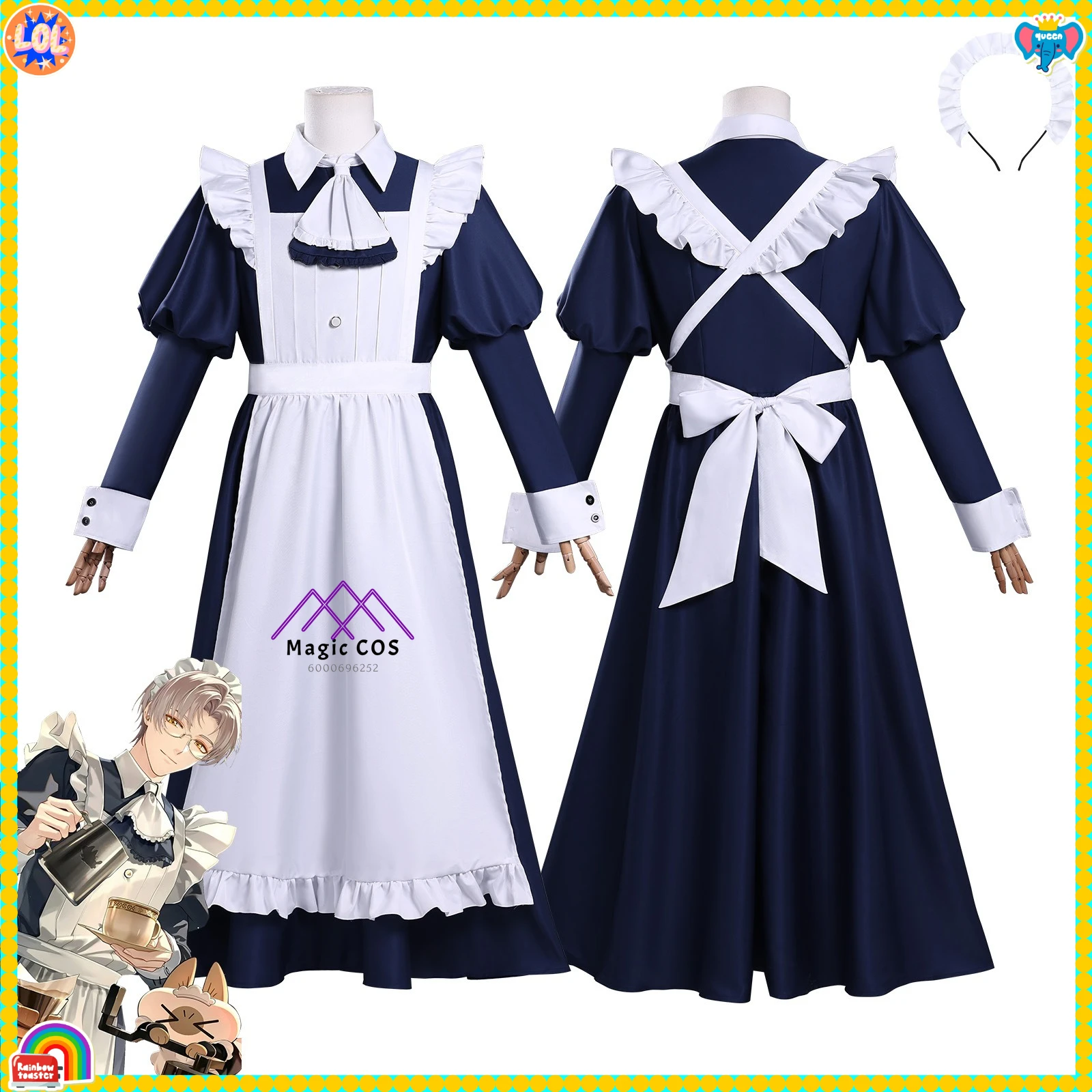 Game Tears of Themis Cosplay Costume Anime Vilhelm Richard Albert De Haspran Role Playing Butler's Uniform for Men Comic Con
Game Tears of Themis Cosplay Costume Anime Vilhelm Richard Albert De Haspran Role Playing Butler's Uniform for Men Comic Con