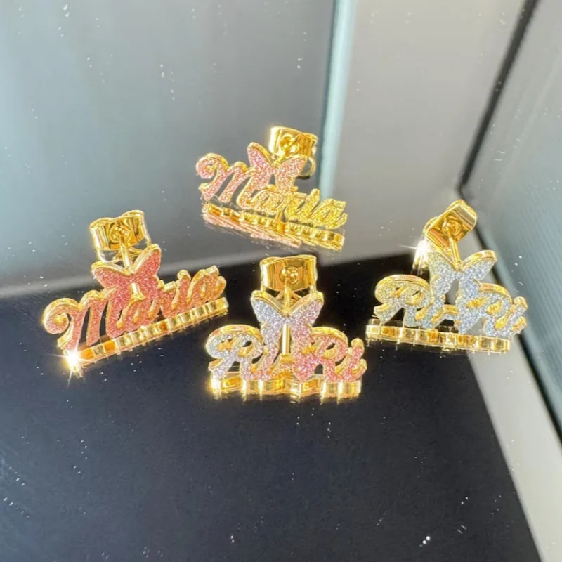 Custom Bling Stainless Steel Name Stud Earrings Dainty Minimalist Personalized Jewelry, Gold Earrings Gift For Girls
Custom Bling Stainless Steel Name Stud Earrings Dainty Minimalist Personalized Jewelry, Gold Earrings Gift For Girls