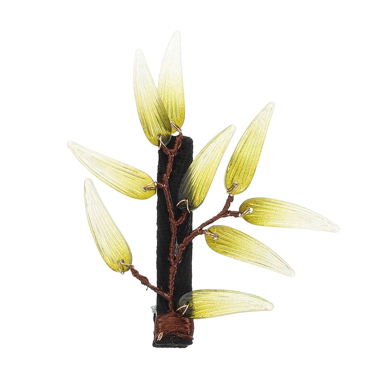Simulated Bamboo Leaf Hair Clip Decorative Fun Girls Hairpin Accessories Realistic Leaf Side Clip Duckbill Updos Lightweight
Simulated Bamboo Leaf Hair Clip Decorative Fun Girls Hairpin Accessories Realistic Leaf Side Clip Duckbill Updos Lightweight